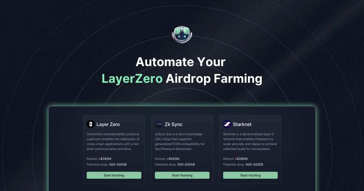 LayerZero & ZkSync Airdrop Farming Bot By Copilot